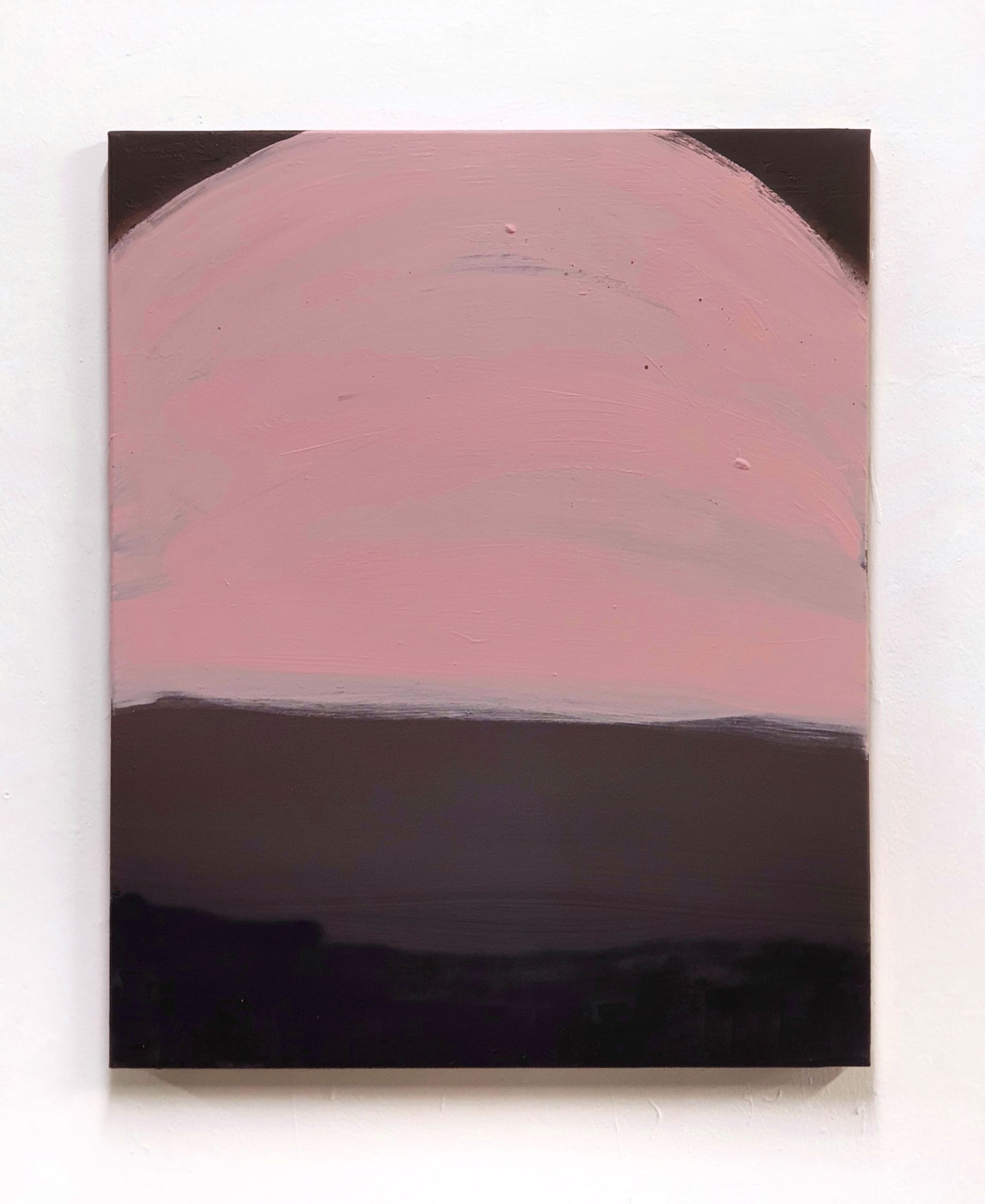 Vanishing Landscape 41 acrylique pastel et spray sur toile 50x61 cm 2022
