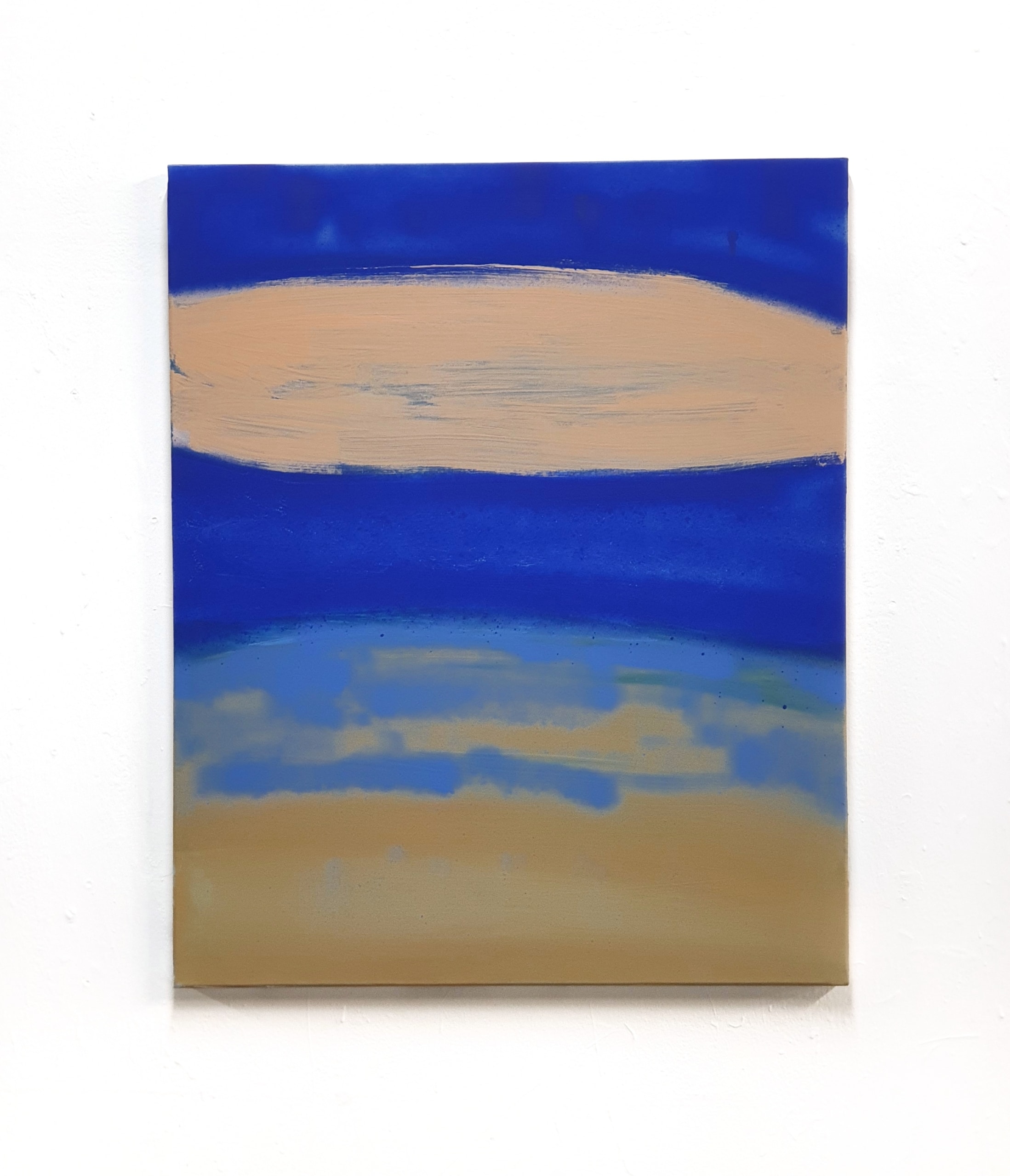 Vanishing Landscape 46 acrylique pastel et spray sur toile 50x61 cm 2022