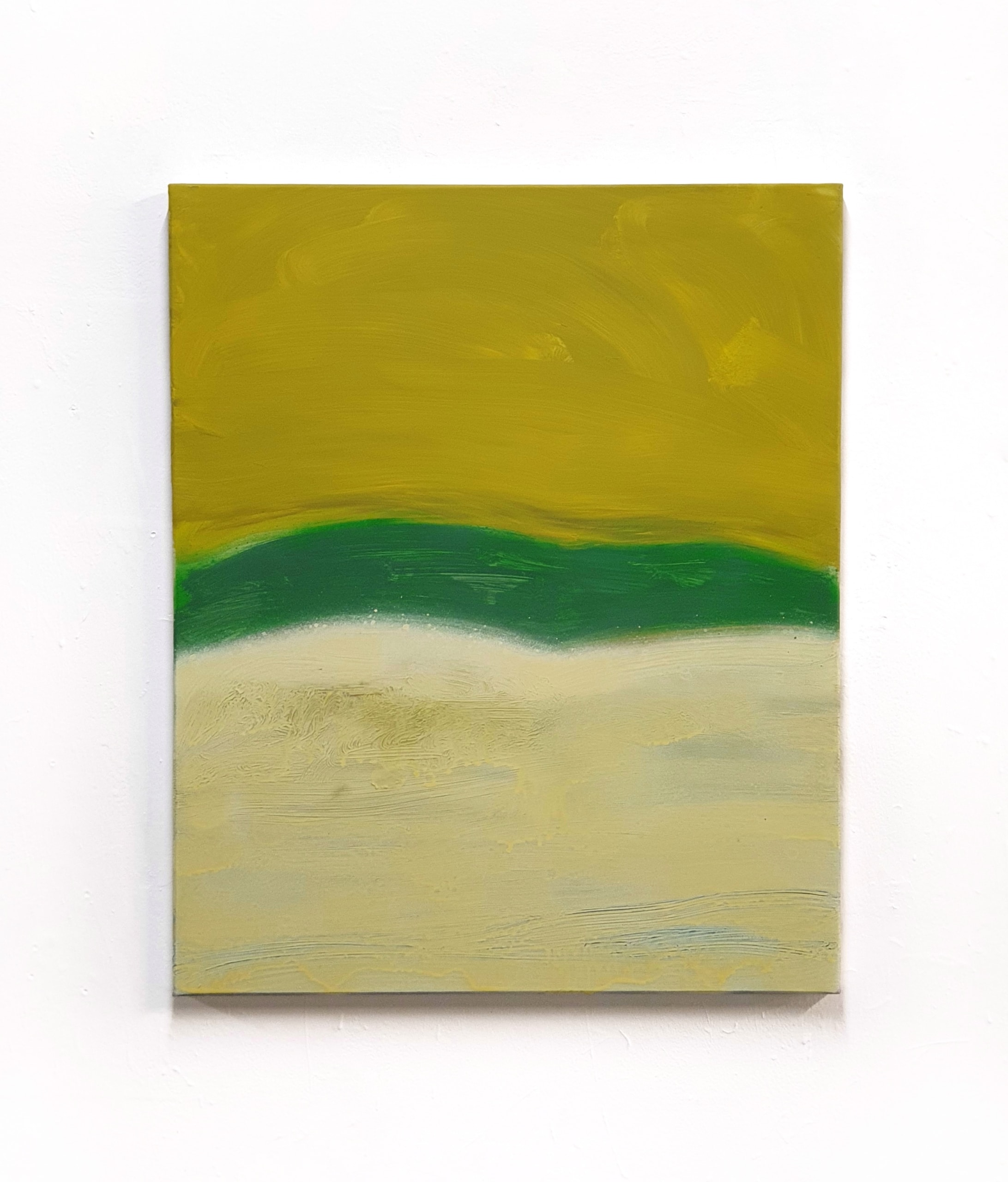 Vanishing Landscape 47 acrylique pastel et spray sur toile 50x61 cm 2022